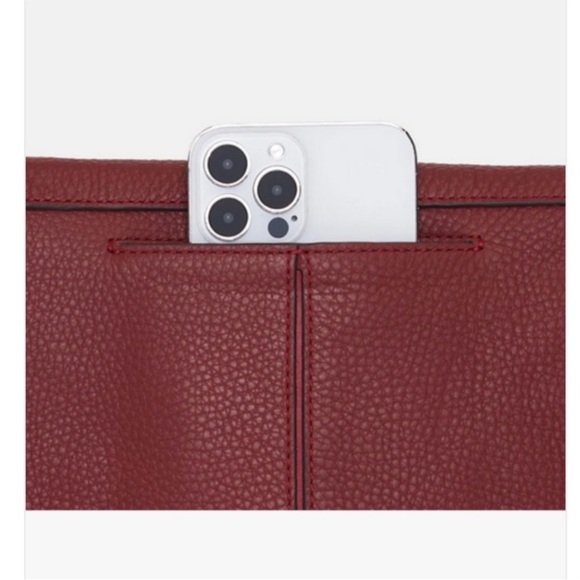 Hammitt Burgundy Crossbody Bag with Gold Accents - Picture 7 of 10